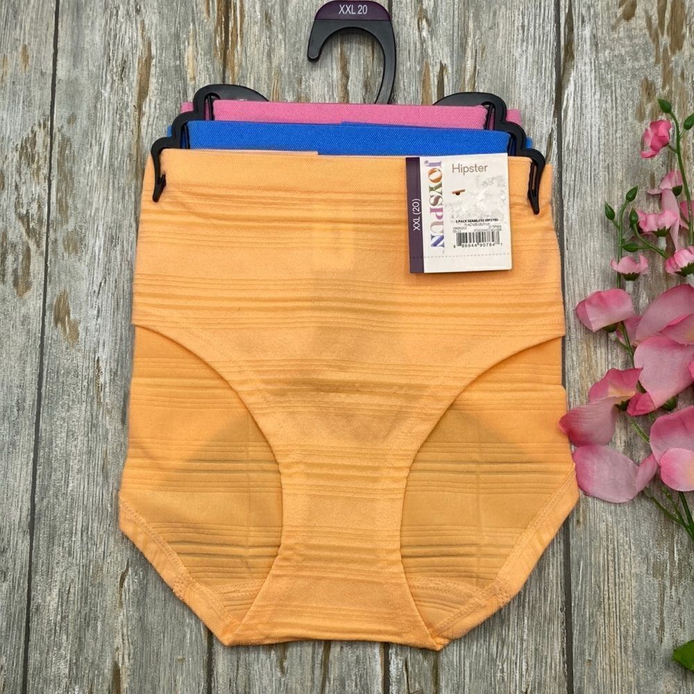 Seamless Hipster Underwear Panties 3-Pack Size XXL